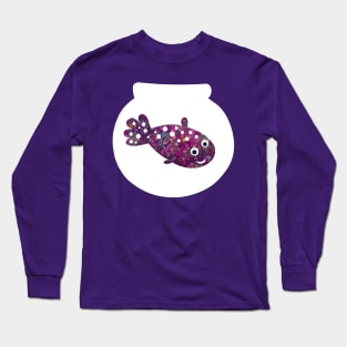 Flower Fish in a bowl Long Sleeve T-Shirt